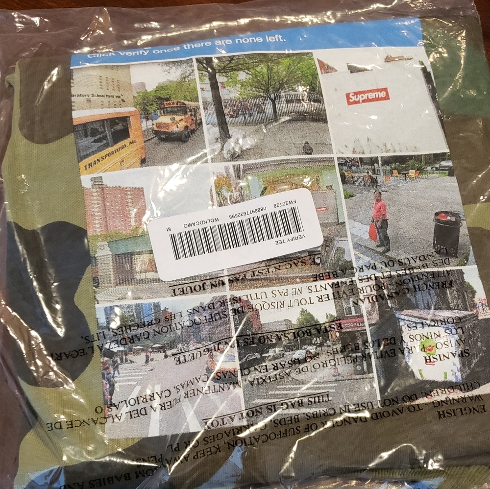 Supreme FW20 Verify Tee in Medium